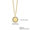 14k Yellow Gold FILLED ARABIC WORD ALLAH MOSLEM ISLAM CALLIGRAPHY DISC MEDALLION CZ EDGE NECKLACE PENDANT BAILS FOR JEWELRY