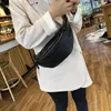 Kvällspåsar riktiga kohude läder axel väska dam fritid neutral bröstkvinnor midja minimalistisk style street trend crossbody hobo