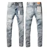 Jeans viola Pantaloni denim Jeans uomo Designer Jean Uomo Pantaloni neri Qualità di fascia alta Design dritto Retro Streetwear Pantaloni sportivi casual Designer Joggers Pant 28