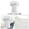 T-shirt da donna Camicia con spalle scoperte Top freddi Abbigliamento Girocollo Moda T-shirt basic morbida per lo shopping in spiaggia Sport Street Office