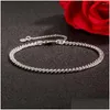 ANKLETS BOHEMIA 925 STERLING SIRE CUBAチェーンリンクアンクルブレスレット