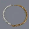 Bijoux Hip Hop en gros, nom de perle, argent non terni, plaqué 14K 18K, collier en acier inoxydable personnalisé pour hommes, chaîne à maillons cubains en or