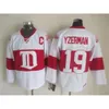 Трикотажные изделия Detroit Red Wings Vintage Version 19 YZERMAN 40 ZETTERBERG 13 DATSYUK 5 LIDSTROM 24 CHELIOS 9 HOWE 31 JOSEPH Хоккейная майка 5837 4702