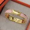 Bracciale in ottone di lusso di design Famoso marchio francese Classico multi colore elettrolitico in oro da donna con fascino dolce gioielli per ragazza moda regalo squisito