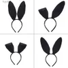 Party Hats Sexy Rabbit Bunny Ears Headhoop Masquerade Bunny pannband Kostymtillbehör för Halloween Julfest cosplay vuxna barn YQ240120