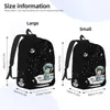 Sacs Space personnalisée Astronaute Mafalda Canvas Backpack Women Men Book Bookbag pour l'école Comics College de l'école