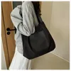 Sacos da noite Canvas Mulheres Bolsa de Ombro Feminino Estudante Tote Shopper 2024 Grande Moda Bookbag Algodão Oxford Pano Mulher Japonesa Bolsa