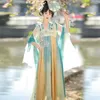 Scenkläder kinesisk nationell klänning Hanfu Women Cosplay Dance Set Fairy Costumes Traditionella klädflickor Plain Princess Dresses