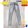 Purpurlejeans spodnie męskie projektant Purple Jean Women Black Pants High1 Jakość prosta projekt retro streetwear swobodny dres dresowy jeansowy