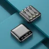 Bancos de energia de telefone celular 10000mAh Mini Power Bank Two-way Carregamento rápido portátil carregador de display digital externo LED de bateria externa para Huawei IPhone
