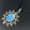 Anhänger Halsketten Naturstein Kristall Halskette Blumenhalsband Frauen Schmuck Charms Geschenk