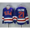 Custom 1980 Team Jerseys 3 Ken Morrow 16 Mark Pavelich 20 Bob Suter Men's Ed USA Vintage Hockey Uniforms Blue White 1335 3372 5649