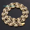Wholesale iced out Moissanite Pig Nose Cuban Link Chain Hip Hop Necklace Jewelry For Men