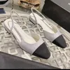 10A Kaliteli Tasarımcı Baotou Tek Ayakkabıları Rhinestone Moda Kadınlar İlkbahar Yaz Açık Mekan Sandalet