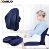 Memory Foam Seat Cushion Orthopedic Pillow Coccyk Office Chair Cushion Midjan Back Lumbal Support Pillow Car Seat Hip Massage Pad 240119