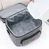 Double Layer Insulated Lunch Bag for Women Men Large Capacity Thermal Picnic Box with Shoulder Strap Zipper Meal Cooler Pouch 240118