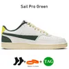 Nowe designerskie buty dla mężczyzn Vision 1 Niski potrójne biały żagiel Pro zielony czarny złoty fioletowy opalizujący metal srebrna gra Royal Mens Casual Sneakers Treakers