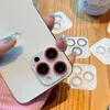 İPhone 15 14 13 13 12 Mini XS 11 Pro Max XR Plus'ın 9H 3D HD Şeffaf Kırıltılara Dayanıklı Temsilli Cam, Glitter Ring Arka Kamera Lens Kılıf Plus Glitter Powder