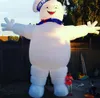 Utomhusaktiviteter Halloween Balloon Uppblåsbar Ghost Busters Stay Puft Pop Up Marshmallow Man med gratis luftblåsare för festdekoration Inga ljus