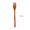 Geschirr-Sets, 40-teilig, Holz, 22,9 cm, japanischer Löffel, Gabel-Set, Küchengeschirr, Naturholz, Besteck, Abendessen-Set-ABUX