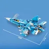 Blöcke Militär Kämpfer Luftfahrt Flugzeug Suchoi Su-27 Flugzeug UDSSR Russland WW2 Modell Bausteine Kit Kinder Pädagogisches Spielzeug Geschenk