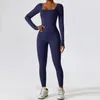 Active Sets Hearuisavy Sports Set Women Gym Female Training Long Sleeve Yoga Clothes Sportswear Bodycon Workout Jumpsuits Outfits