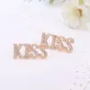 Bras 2022 Fashion Choker Pendants Necklace for Women Cute Red Kiss Lips Gold Color Necklace Sets Fashion Jewelry Sets