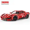 Blocks MOC-66207 Technical Super Racing Car Building Blocks MOC Static Model High-Tech Assembly Vehicle Set Boys Toys Gift For Children 240120