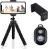 Set selfie con treppiede in spugna, fotocamera selfie Bluetooth universale in spugna a otto artigli, staffa triangolare per streaming live