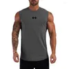 Herren-Tanktops, Markenmode, Bodybuilding, Herren, Fitnessstudio, Fitness, Workout, bedruckte Baumwolle, Sommer-String-Unterhemden