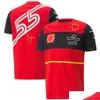 オートバイアパレル2023 New Forma 1 TシャツF1レーシングチームTシャツカーファンカジュアル通気づけシャツ夏のロゴジャージーシャツプラスシータル