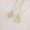 1000S 14K Real Gold Cancer Round Pendant Necklace Jewelry Thanks Giving Custom Wholesale Gift Pendants Necklaces