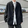 Ensembles de vêtements pour jeunes, uniforme japonais, costume d'automne, manteau de style à la mode, étudiant Gakuran, petite veste décontractée pour hommes