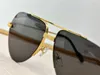 New fashion design classic shape pilot sunglasses 0427S exquisite K gold frame rimless lens simple and popular style versatile UV400 protective glasses