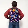 Backpack Spaceship / /Aliens Print Planet Moon Student School Bags For Teenager Bookbag Laptop Daypack Rucksacks Gift