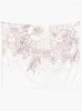 Tapestries Rose Gold Hand Drawn Floral Doodles And Confetti Design Tapestry Things To The Room Decor Home Supplies