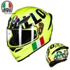 Capacete de motocicleta Agv k aberto de rosto inteiro K1 Capacete de corrida para motocicleta Capacete anti-névoa de cobertura completa Brigada masculina e feminina Capacete de corrida leve Capacete de corrida QZ6V