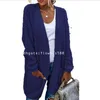 Chandails pour femmes Nouveau européen et américain automne et hiver long cardigan pull en tricot femmes plus taille manteau femmes cardigan designer woman