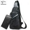 Маленький кроссбоди Саки Холст Кенгуру Новый мужской рюкзак нагрудная сумка на одно плечо 2024 Модный повседневный модный бренд