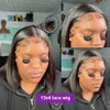 Rosabeauty 5X5 Glueless Wear To Go Straight Short Bob Wig Closure Human Hair 13X4 13X6 Lace Front Wig Pre Plucked for Women