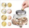 Electronic Piggy Bank LCD Display Digital Counting Coin Bank Coins Storage Box Counting Money Saving Jar For USD EURO Money Gift 240118