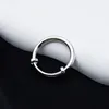 Cluster Ringe S925 Sterling Silber Ring Personalisierte Einfache Glatte Push Pull Einstellbar Kleines Paar Kalter Wind Für Männer Und Frauen