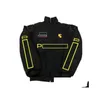 Vestuário de motocicleta F1 Forma One Racing Jacket Outono e Inverno FL Bordado Logotipo Algodão Roupas Spot Venda Drop Delivery Mobiles M DHPXJ