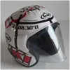 Casques de moto Casque Demi Open Face Hommes Femmes Casco Vintage Scooter Jet Rétro Pare Moto Cascos Para Drop Livraison Automobiles Mot Otyt3