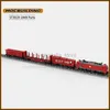 Blocks Cargo Express Train MOC Building Blocks Train City Model DIY Assembled Technology Bricks Creative Display Children Toys Gifts 240120