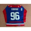 Team Team Vintage USA Mighty Ducks D2 Hockey 96 Charlie Conway 44 Fulton Reed 21 Dean Portman Jerseys Ed Red Red Blue Contulation 3863 6792 9345