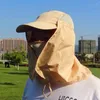 Bandanas Mountaineering Windproof Sand Sun Hat Camping Fishing Fisherman Outdoor Detachable Mask Sunscreen