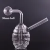 2 Stück einzigartige Mini-Glas-Ölbrenner-Bong, abnehmbare klare Pyrex-Dickblasen-Rauchwasserpfeife, Recyclerashcatcher-Bong mit austauschbarem Downstem-Öltopf