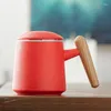 Mugs Coffee Mug Ceramic Tea Cup Separation Large-capacity Filter With Cover Guofeng Home Couple Personal Office Gift Box