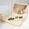 Colares pendentes Yachan 18K Gold Bated Aço Anterior para Mulheres Trendy Colorful Acrílico Charme Y2K Jóias